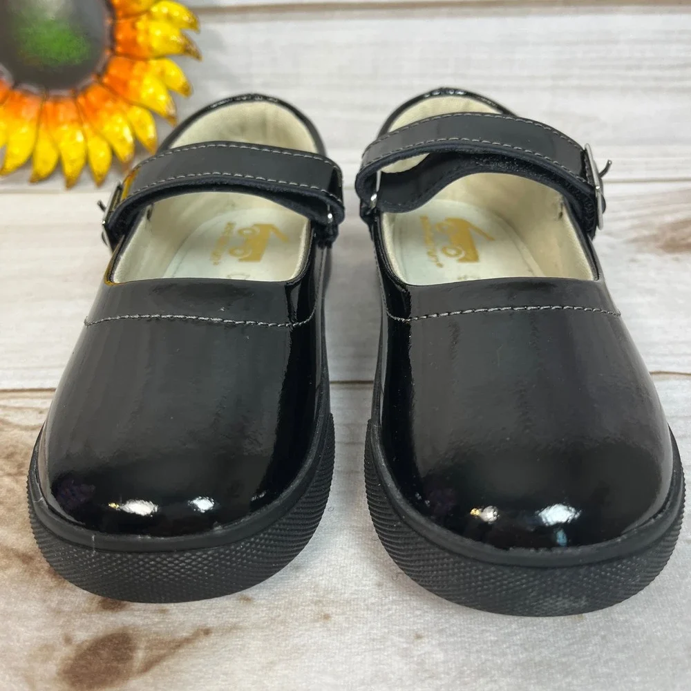 See Kai Run Lucia Black Patent Mary Jane Shoes Kids Girls NIB New Fall School 12